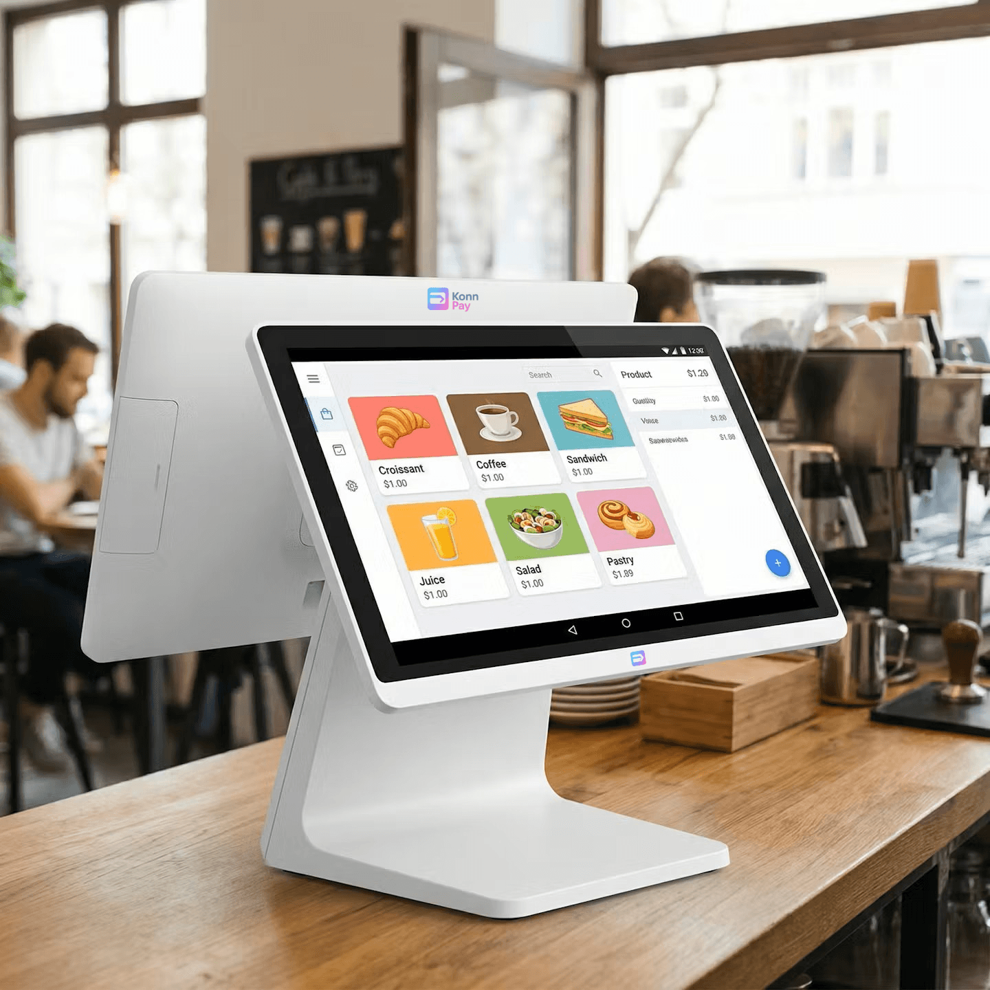 KonnPay Dual-Screen POS System